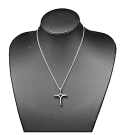 Tiffany & Co-Collier en argent croix Tiffany & Co.-Argenté