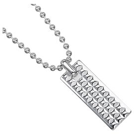Tiffany & Co. Square Stud Necklace Silvery