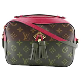 Louis Vuitton-Sac à épaule Saintonge Louis Vuitton-Marron,Rouge
