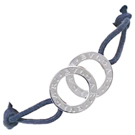 Bulgari-Bracelet charm Bvlgari en argent 925-Noir