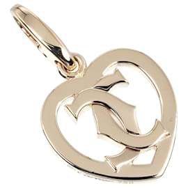 Cartier-Pendentif Cœur 2C Cartier en or rose 18K-Doré