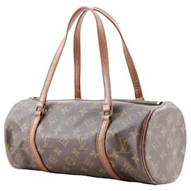 Louis Vuitton-Sac à main Louis Vuitton Papillon 30-Marron,Monogramme