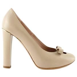 Chloé-Talons en cuir-Beige