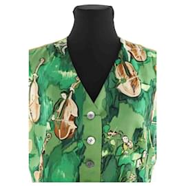 Hermès-Silk jacket-Green