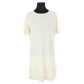 Chanel-Robe en cachemire-Blanc