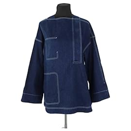 Acne-Veste en coton-Bleu