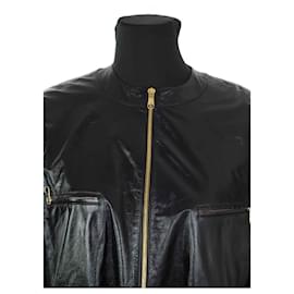 Dior-Leather coat-Black