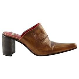 Free Lance-Leather mules-Brown