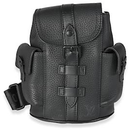 Louis Vuitton-Louis Vuitton Noir Taurillon Nano Christopher-Noir