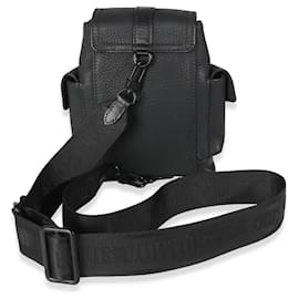 Louis Vuitton-Louis Vuitton Noir Taurillon Nano Christopher-Noir