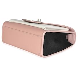Louis Vuitton-Louis Vuitton Rose Crème Tricolore Doux Cuir de Veau MyLockme BB-Noir,Rose,Blanc