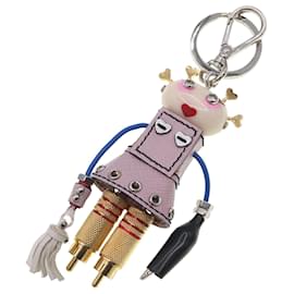 Prada-Porte-clés Robot Prada-Rose,Multicolore