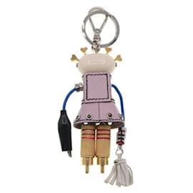 Prada-Porte-clés Robot Prada-Rose,Multicolore
