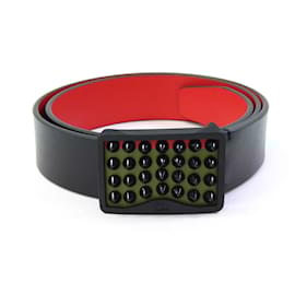 Christian Louboutin-Ceinture Lewis Christian Louboutin-Noir,Rouge