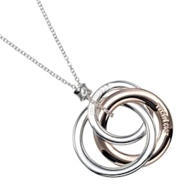 Tiffany & Co-Collier en cercle entrelacé Tiffany & Co. 1837-Argenté