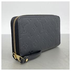 Louis Vuitton-Portefeuille long Louis Vuitton Monogram Empreinte Zippy M61864 Noir-Noir