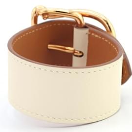 Hermès-Bracelet charm Hermes en cuir Swift-Autre