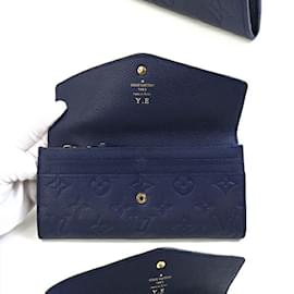 Louis Vuitton-Portefeuille long bi-fold Louis Vuitton en Celeste-Bleu clair