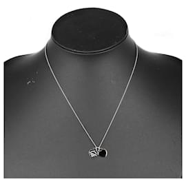 Tiffany & Co-Collier avec tag en forme de cœur double de retour Tiffany-Autre