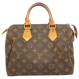 Louis Vuitton-Sac à main Louis Vuitton Monogram Speedy 25-Marron