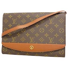 Louis Vuitton-Sac à épaule Monogram Louis Vuitton-Marron