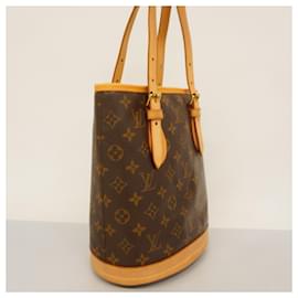 Louis Vuitton-Sac à main Monogram Bucket PM de Louis Vuitton-Marron