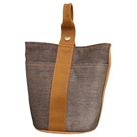 Hermès-Sac à main Hermes Saxo PM en marron-Marron
