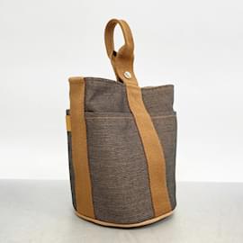Hermès-Sac à main Hermes Saxo PM en marron-Marron