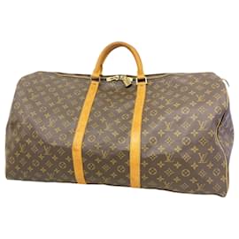 Louis Vuitton-Sac Boston Keepall 60 Monogram Louis Vuitton-Marron