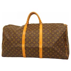 Louis Vuitton-Sac Boston Keepall 60 Monogram Louis Vuitton-Marron