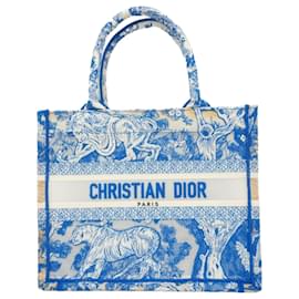 Christian Dior-Sac fourre-tout en toile bleue Christian Dior-Bleu