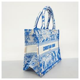Christian Dior-Sac fourre-tout en toile bleue Christian Dior-Bleu