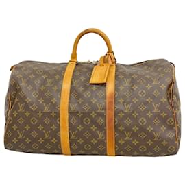 Louis Vuitton-Sac Boston Keepall 50 Monogram Louis Vuitton-Marron
