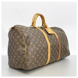 Louis Vuitton-Louis Vuitton Monogram Keepall 50 Boston Bag-Brown