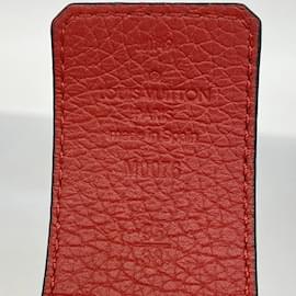 Louis Vuitton-Ceinture Centurion en Taurillon Louis Vuitton-Noir,Rouge