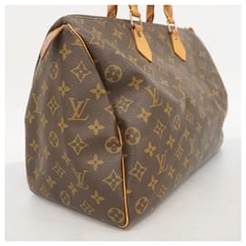 Louis Vuitton-Sac à main Louis Vuitton Monogram Speedy 35-Marron