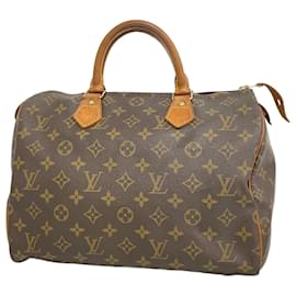 Louis Vuitton-Sac à main Louis Vuitton Monogram Speedy 30-Marron