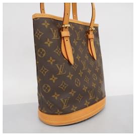 Louis Vuitton-Sac à main Monogram Bucket PM de Louis Vuitton-Marron