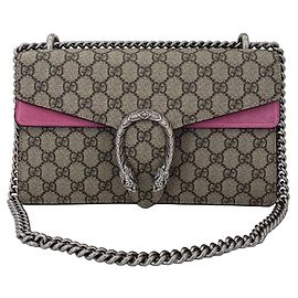 Bolsa de mão Gucci Dionysus em camurça rosa Rosa