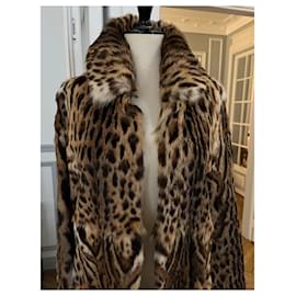 Emanuel Ungaro-Ocelot coat-Light brown