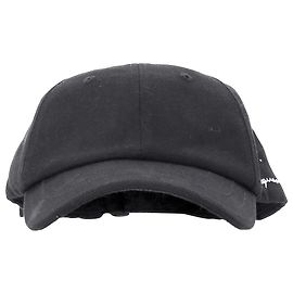 Schwarze Baumwoll-Baseballmütze mit gesticktem Jacquemus-Logo Schwarz