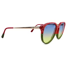 Yves Saint Laurent-Vintage Red Sunglasses PERSEPHONE 56/17 130mm-Red