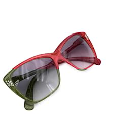 Yves Saint Laurent-Vintage Red Oversize Sunglasses mod. P72-Red