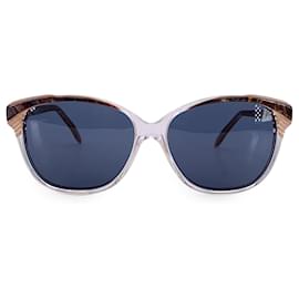 Yves Saint Laurent-Vintage White Sunglasses with Black Lens 58/14-White