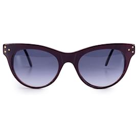 Yves Saint Laurent-Vintage Burgundy Procris Sunglasses 52/19 140mm-Dark red
