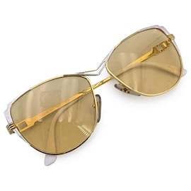Yves Saint Laurent-Vintage Yellow Sunglasses mod. TETHYS 54/15-Yellow