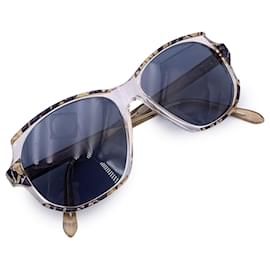 Yves Saint Laurent-Vintage Purple and Gold Sunglasses NAXOS 54/15-White