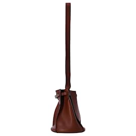 Céline- Celine Big Bucket Bag in Brown Calf Leather-Brown,Red
