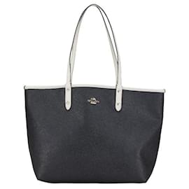 Coach-Coach Reversible Tote Shoulder Bag F36609-Black