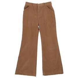 Chloé Calças de Veludo Cotele Marrom Marrom Vermelho